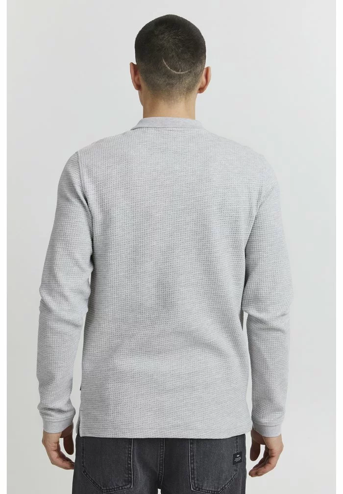 Solid SDBROGAN - Polo - Light Grey Melange 3 Solid SDBROGAN - Polo - Light Grey Melange – Image 3