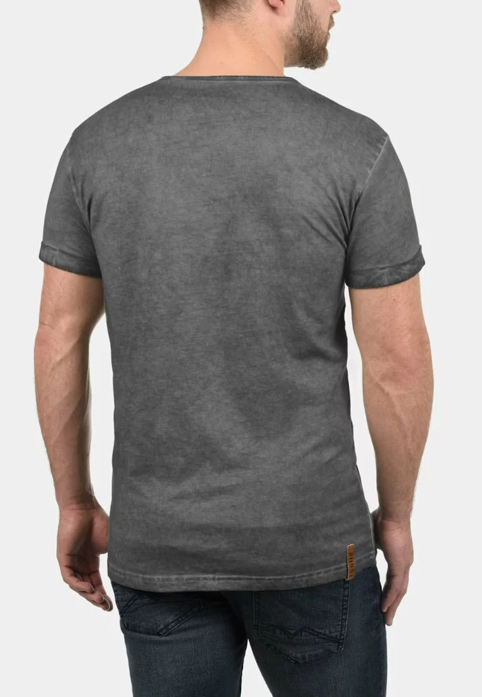 Solid SDTIHN - T-shirt Basique - Dark Grey 2 Solid SDTIHN - T-shirt Basique - Dark Grey – Image 2