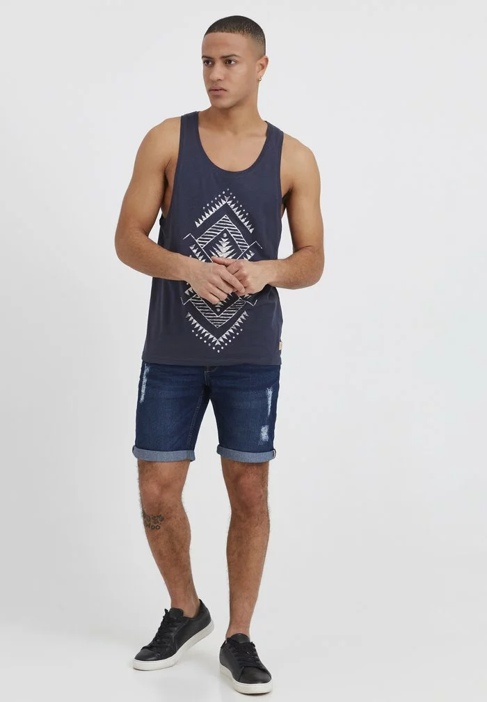 Solid SDNOYTON - Short En Jean - Dark Blue Denim 2 Solid SDNOYTON - Short En Jean - Dark Blue Denim – Image 2