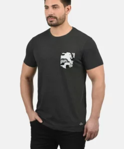 Solid SDCALVIN - T-shirt Imprimé - Dark Grey