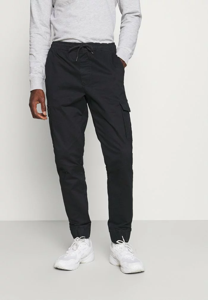 Solid JIM CUFF - Pantalon Cargo - Black 1 Solid JIM CUFF - Pantalon Cargo - Black