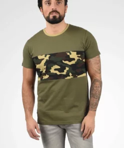 Solid SDCALLUX - T-shirt Imprimé - Dusty Olive