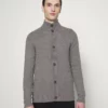 Solid VELLORE CARDIGAN - Gilet - Gray Melange