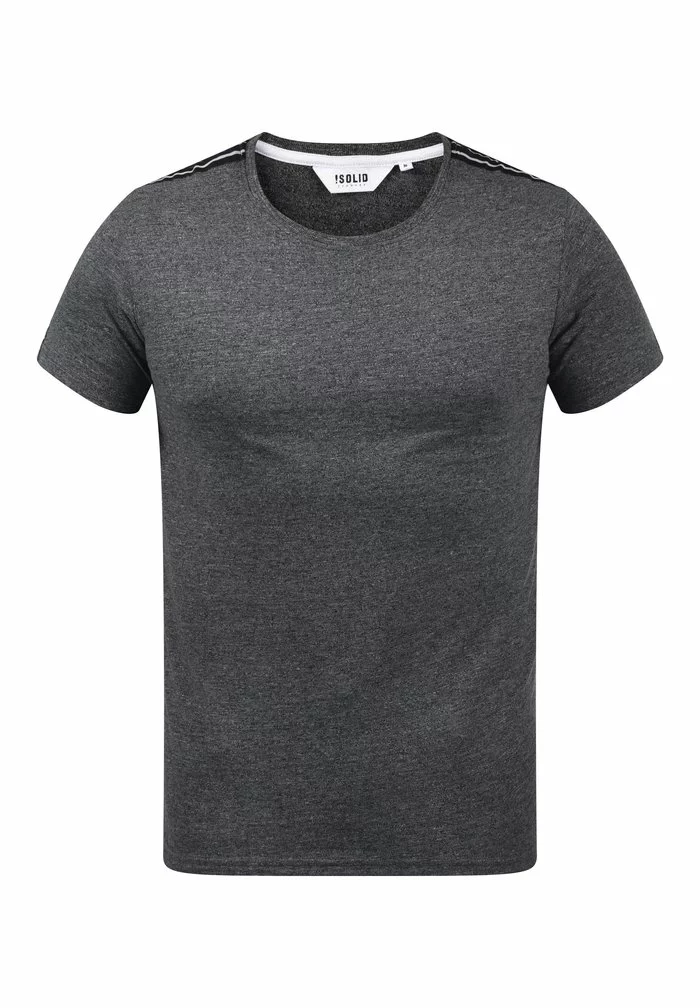 Solid SDGAWAN - T-shirt Imprimé - Dark Grey Melange 6 Solid SDGAWAN - T-shirt Imprimé - Dark Grey Melange – Image 6