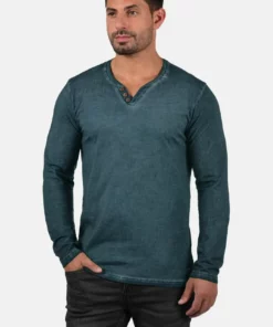 Solid SDTINOX - T-shirt à Manches Longues - Blue