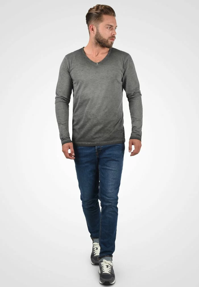 Solid SDCORNELIO - T-shirt à Manches Longues - Dark Grey 2 Solid SDCORNELIO - T-shirt à Manches Longues - Dark Grey – Image 2