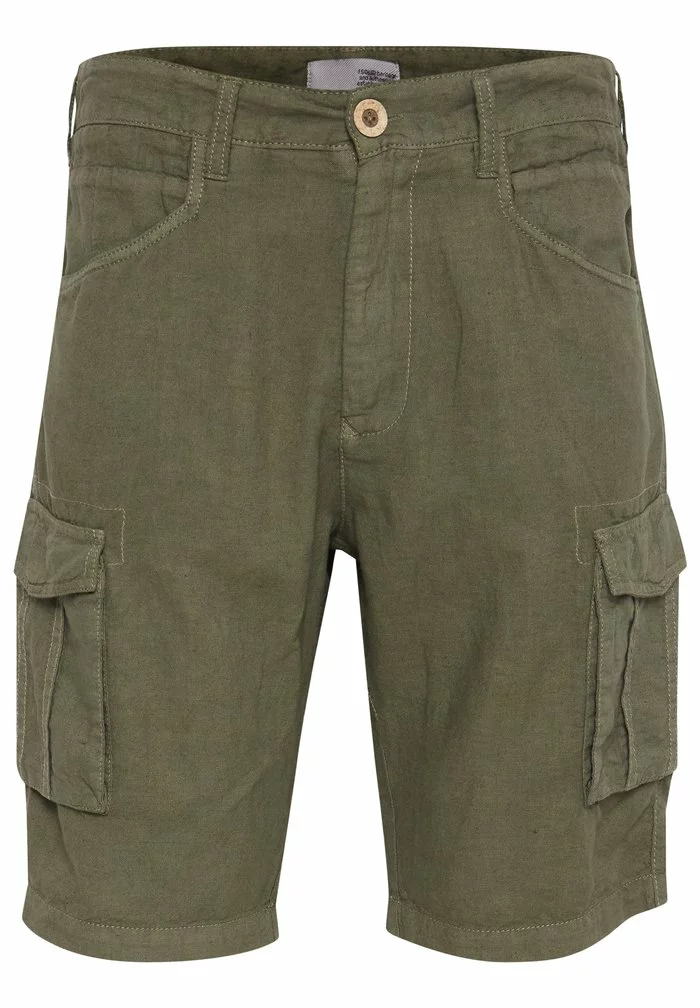 Solid SDPOVL CARGO LINEN - Short - Ivy Green 5 Solid SDPOVL CARGO LINEN - Short - Ivy Green – Image 5