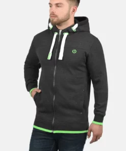 Solid SDBENJAMINZIP - Sweat à Capuche Zippé - Dark Grey