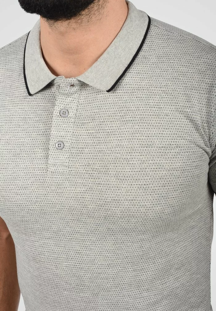 Solid SDSAVA - Polo - Light Grey Melange 4 Solid SDSAVA - Polo - Light Grey Melange – Image 4