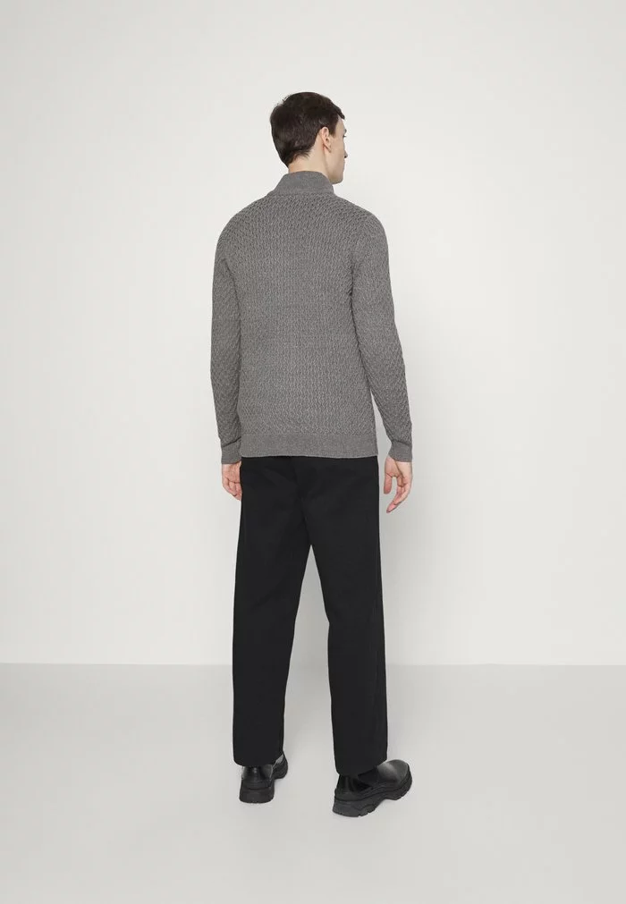 Solid VELLORE CARDIGAN - Gilet - Gray Melange 3 Solid VELLORE CARDIGAN - Gilet - Gray Melange – Image 3