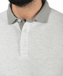 Solid SDPANTOS - Polo - Light Grey Melange -Élégance Boutique 8e94bbd8460f45b8abfa1441d3a61e29