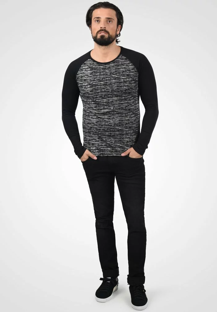 Solid SDMEVAN - T-shirt à Manches Longues - Black 2 Solid SDMEVAN - T-shirt à Manches Longues - Black – Image 2