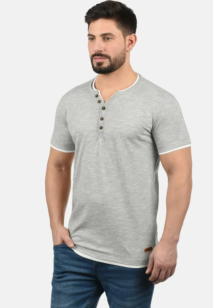 Solid SDDIGOS - T-shirt Imprimé - Light Grey 1 Solid SDDIGOS - T-shirt Imprimé - Light Grey