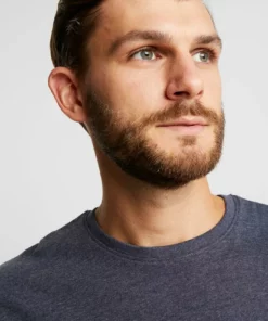 Solid SDROCK - T-shirt Basique - Navy Melange -Élégance Boutique 921ddb2077cf41d984c95aba6e898dd3