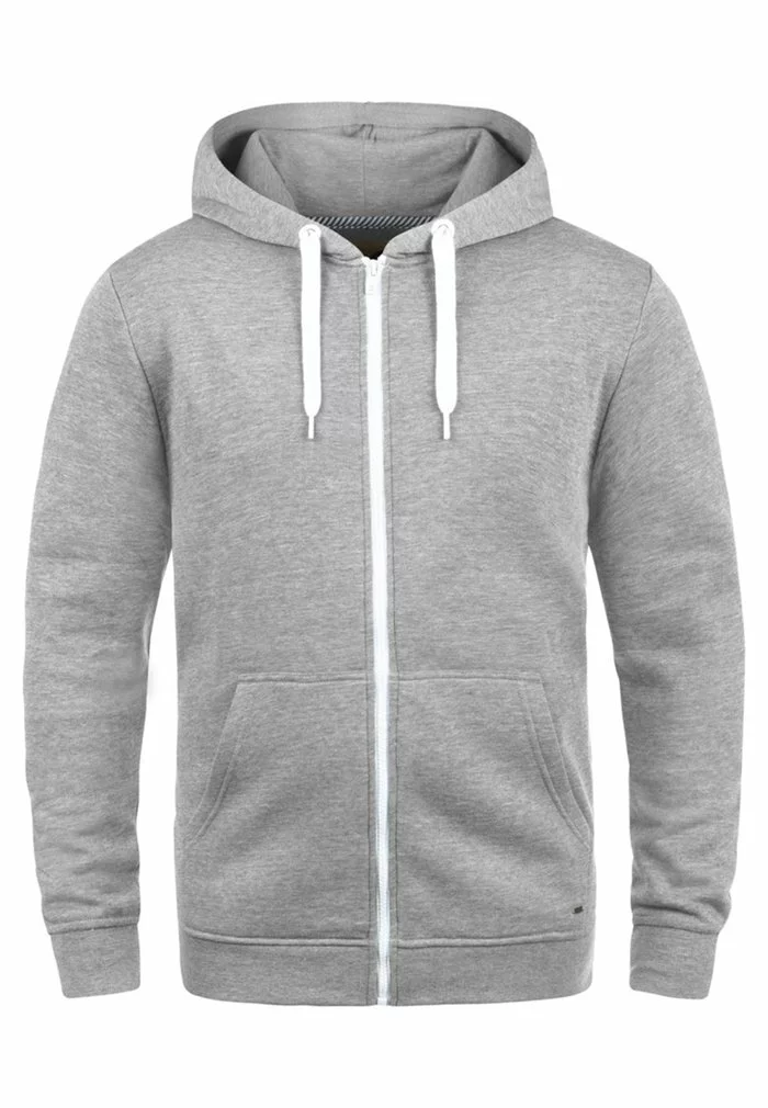 Solid SDOLLI - Sweat à Capuche Zippé - Light Grey 5 Solid SDOLLI - Sweat à Capuche Zippé - Light Grey – Image 5