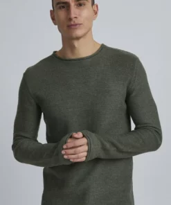 Solid SDJARAH - Pullover - Black Forest Melange