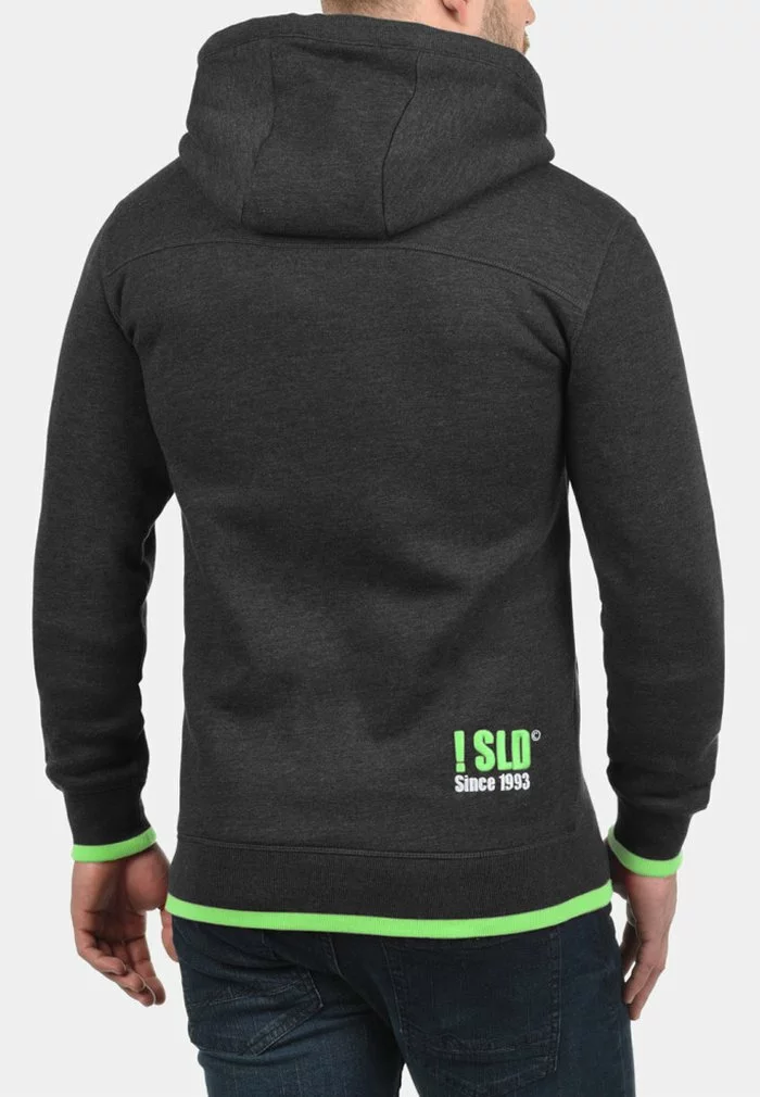 Solid SDBENJAMINZIP - Sweat à Capuche Zippé - Dark Grey 2 Solid SDBENJAMINZIP - Sweat à Capuche Zippé - Dark Grey – Image 2