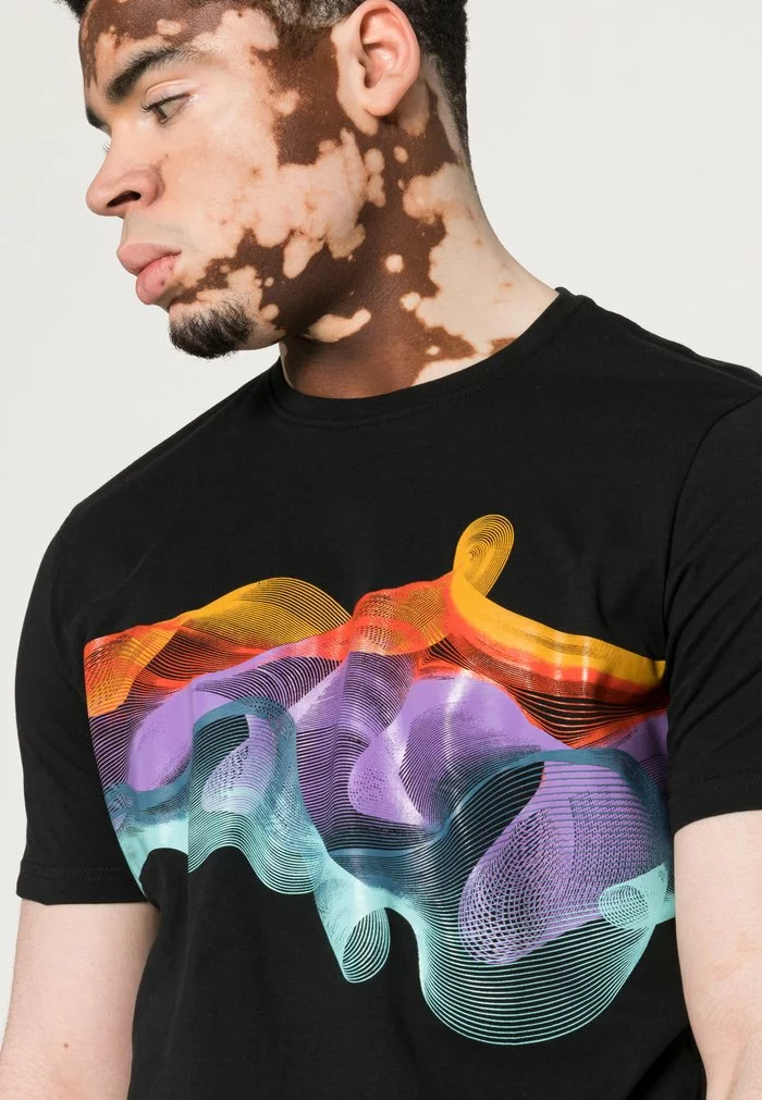 Solid PIETER - T-shirt Imprimé - Black 5 Solid PIETER - T-shirt Imprimé - Black – Image 5