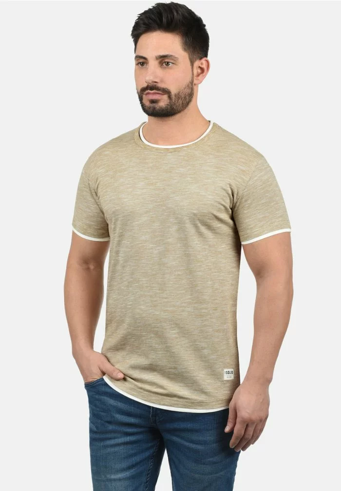 Solid SDRIGOS - T-shirt Basique - Sand 1 Solid SDRIGOS - T-shirt Basique - Sand