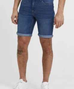 Solid SDMOYAT - Short En Jean - Middle Blue Denim
