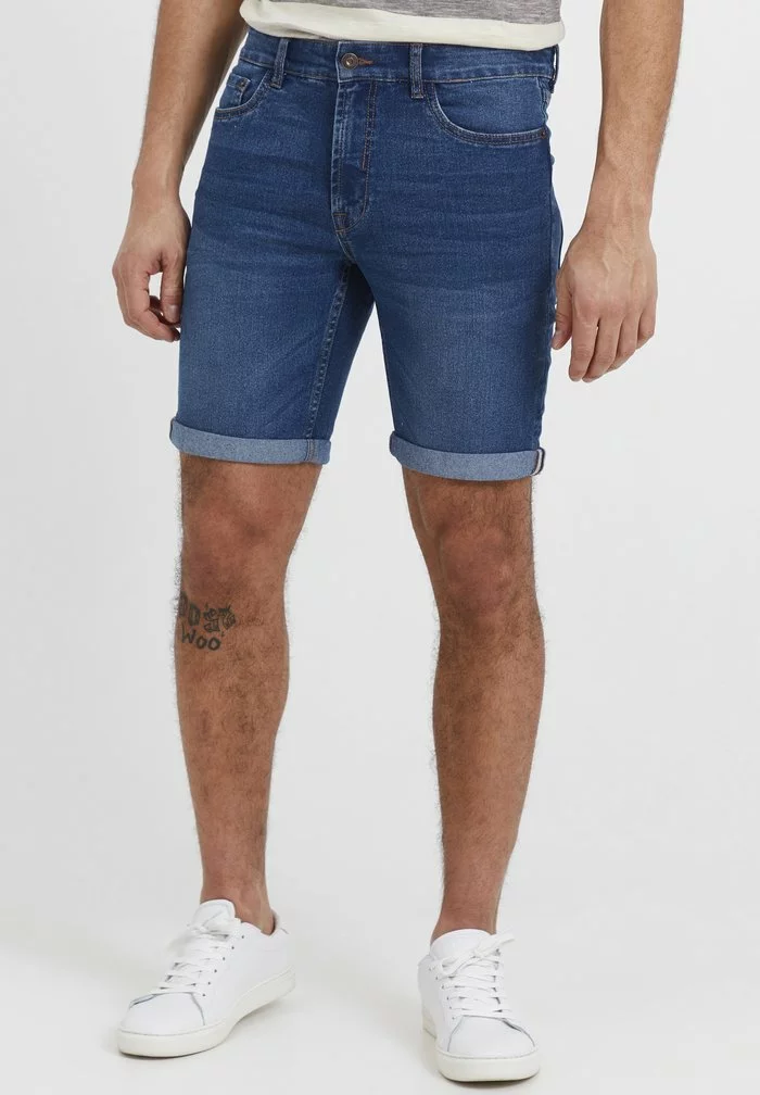 Solid SDMOYAT - Short En Jean - Middle Blue Denim 1 Solid SDMOYAT - Short En Jean - Middle Blue Denim