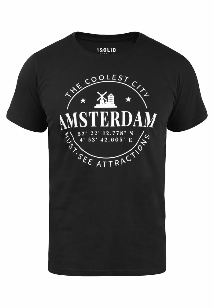 Solid SDCIMO - T-shirt Imprimé - Black 6 Solid SDCIMO - T-shirt Imprimé - Black – Image 6