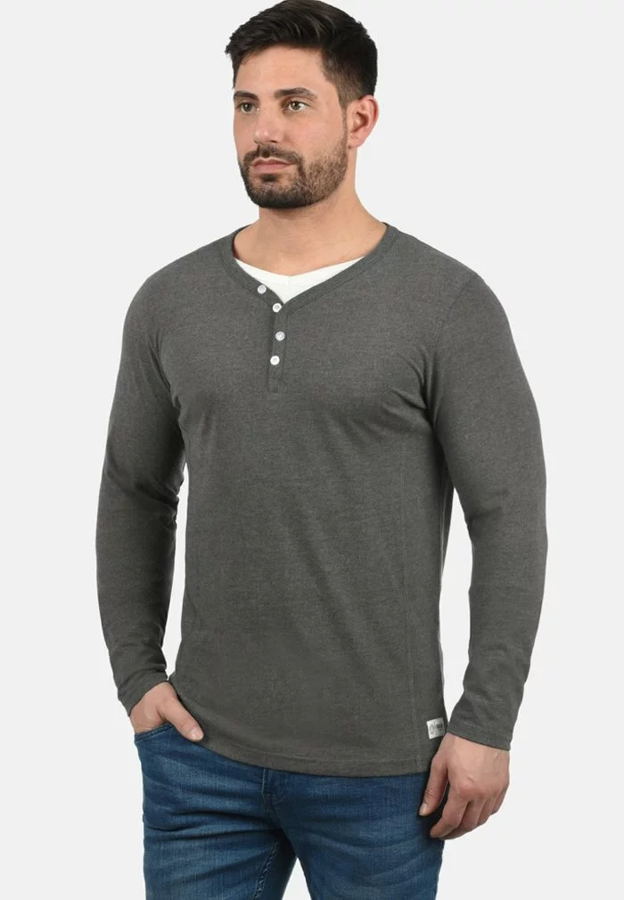 Solid SDDORIANO - T-shirt à Manches Longues - Grey 1 Solid SDDORIANO - T-shirt à Manches Longues - Grey