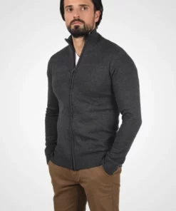 Solid SDBARAMA - Gilet - Medium Grey Melange