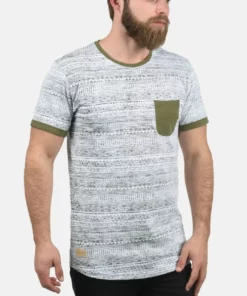 Solid SDINGO - T-shirt Imprimé - Ivy Green