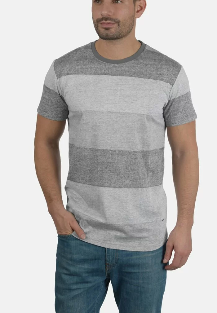 Solid SDTEINE - T-shirt Imprimé - Light Grey 1 Solid SDTEINE - T-shirt Imprimé - Light Grey