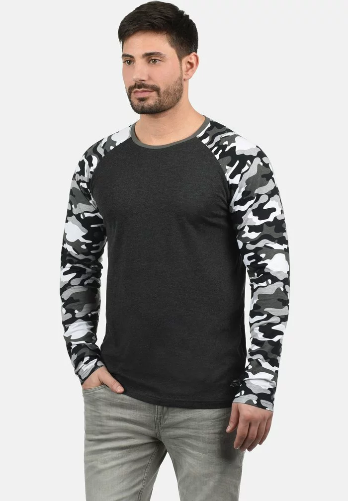 Solid SDCAJUS - T-shirt à Manches Longues - Dark Grey 1 Solid SDCAJUS - T-shirt à Manches Longues - Dark Grey