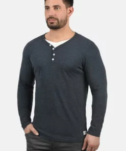 Solid SDDORIANO - T-shirt à Manches Longues - Dark Blue