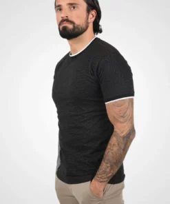 Solid SDSAUL - T-shirt Imprimé - Black