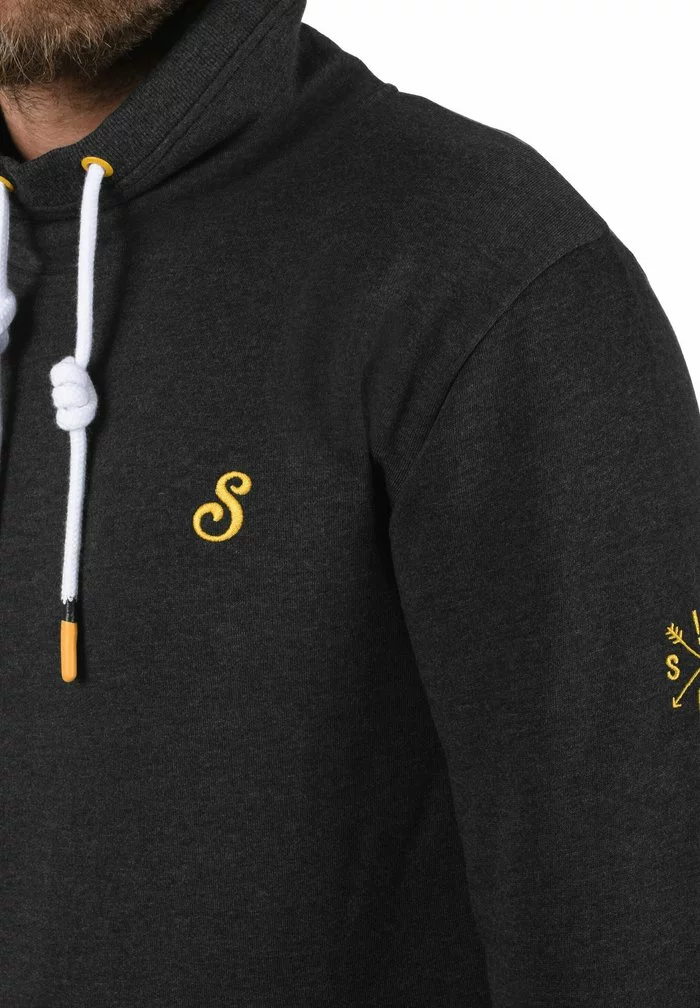 Solid SDKAAN - Sweatshirt - Dark Grey Melange 4 Solid SDKAAN - Sweatshirt - Dark Grey Melange – Image 4