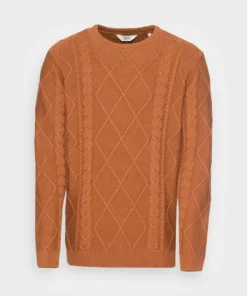 Solid SDTERENCE 21105730 - Pullover - Roasted Pecan -Élégance Boutique 9d12c5a22497462cbd2587c53b1c13b9