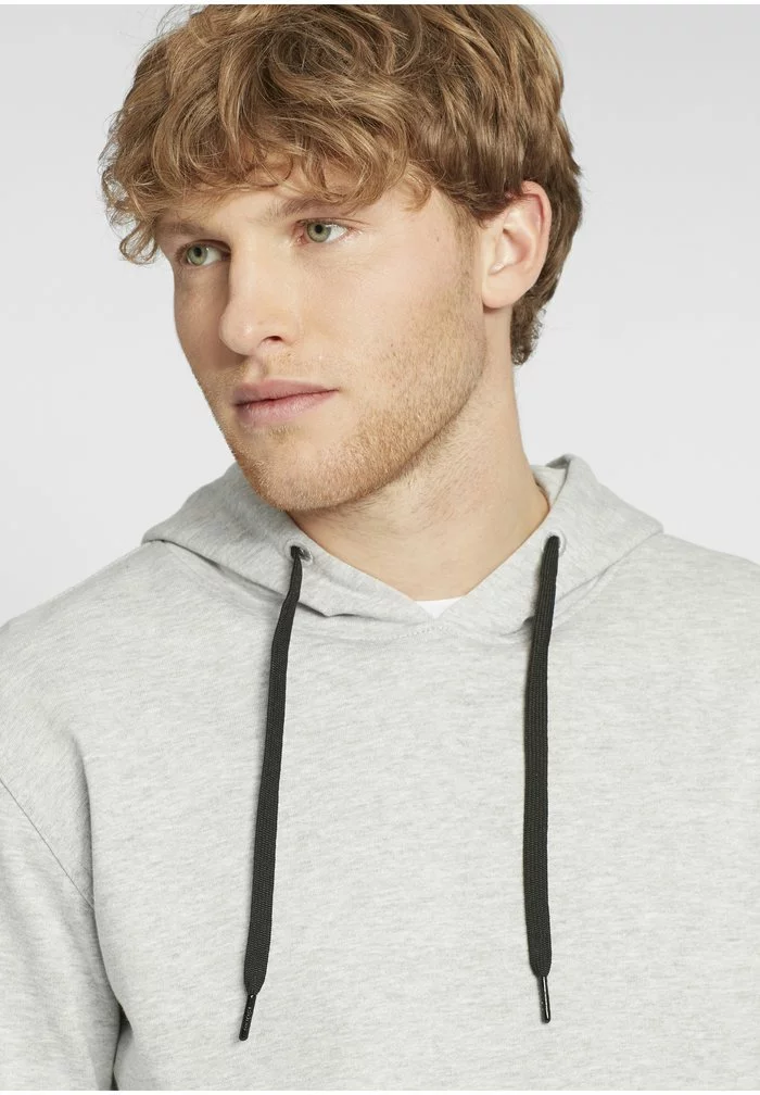 Solid SDGALDO - Sweat à Capuche - Light Grey Melange 4 Solid SDGALDO - Sweat à Capuche - Light Grey Melange – Image 4