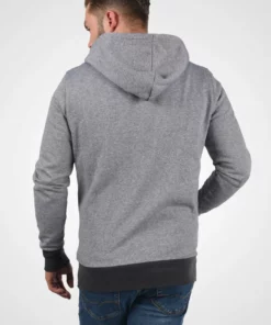 Solid SDRAFKO - Sweat à Capuche Zippé - Dark Grey Melange -Élégance Boutique 9e64c10ab9ae4c0caf18bb66c2430ef6