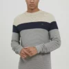 Solid SDVALENCIA 21106793 - Pullover - Light Grey Melange