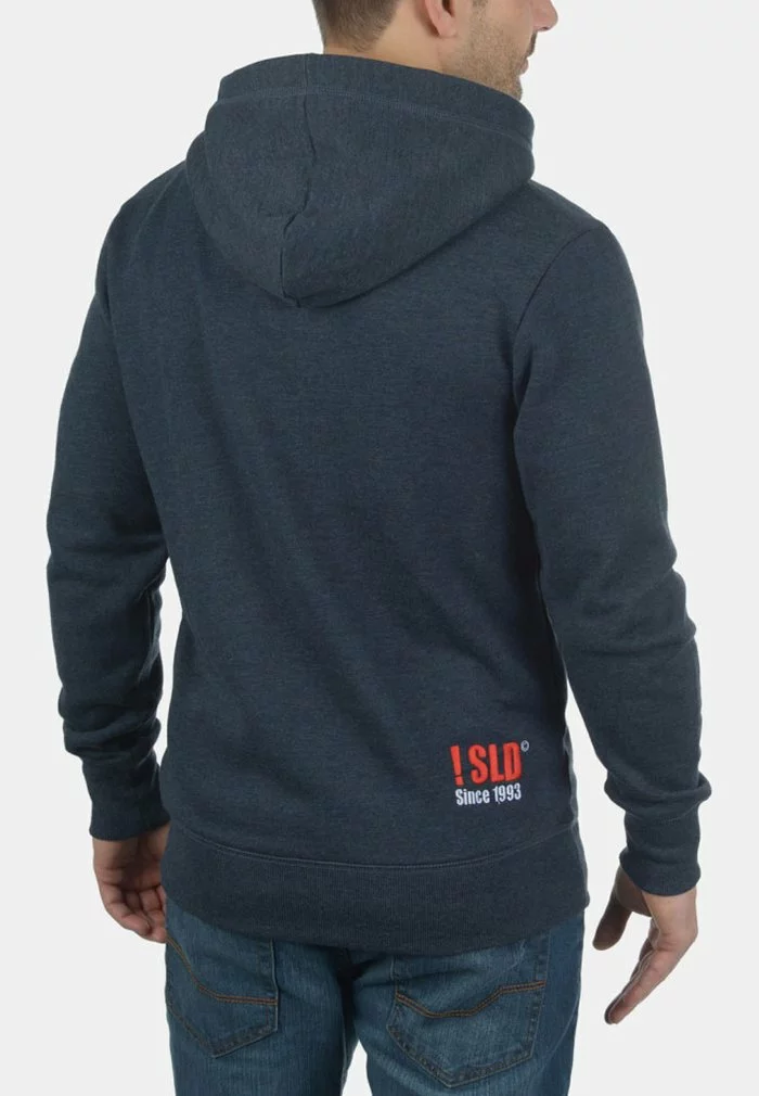 Solid SDBENNHOOD - Sweat à Capuche - Blue Melange 2 Solid SDBENNHOOD - Sweat à Capuche - Blue Melange – Image 2