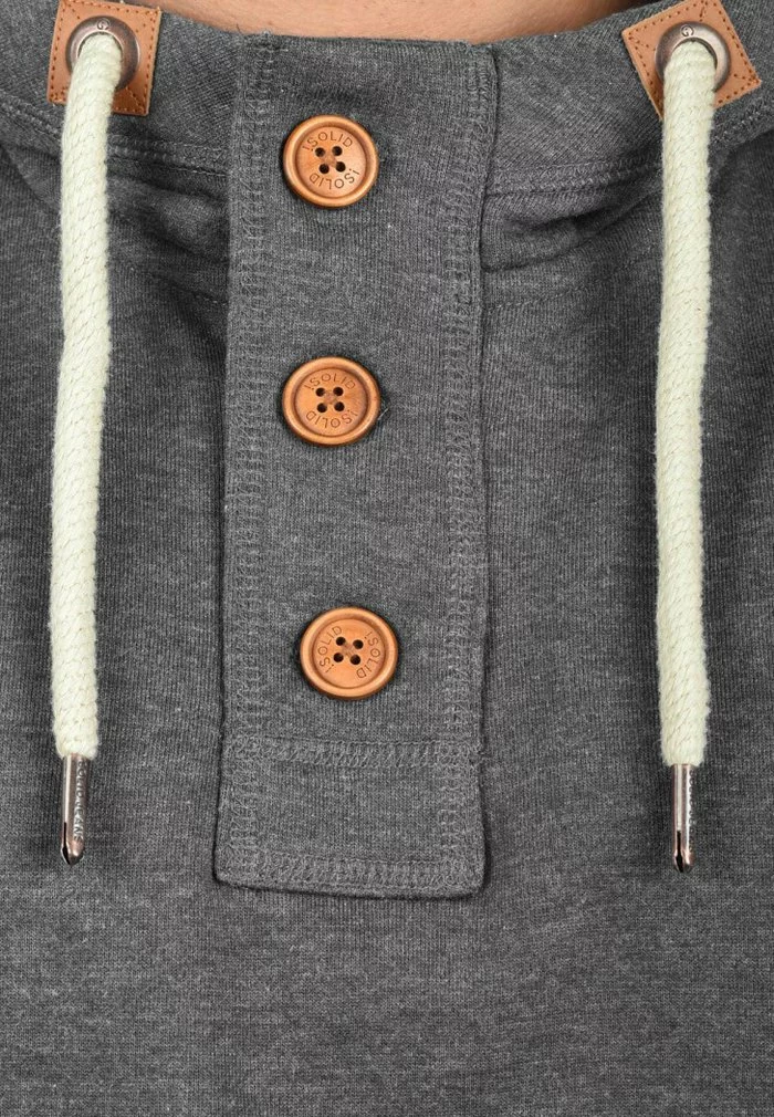 Solid SDTRIPSTRIP - Sweat à Capuche - Grey Melange 3 Solid SDTRIPSTRIP - Sweat à Capuche - Grey Melange – Image 3