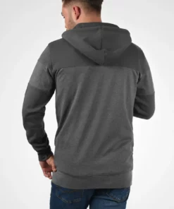 Solid SDBARIS - Sweat à Capuche Zippé - Forged Iron -Élégance Boutique a25d9f68982f4fffa6ca18ca01b449e1