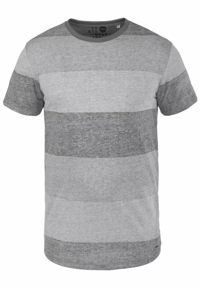 Solid SDTEINE - T-shirt Imprimé - Light Grey 3 Solid SDTEINE - T-shirt Imprimé - Light Grey – Image 3