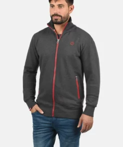 Solid SDBENNTRACK - Sweat à Capuche Zippé - Medium Grey