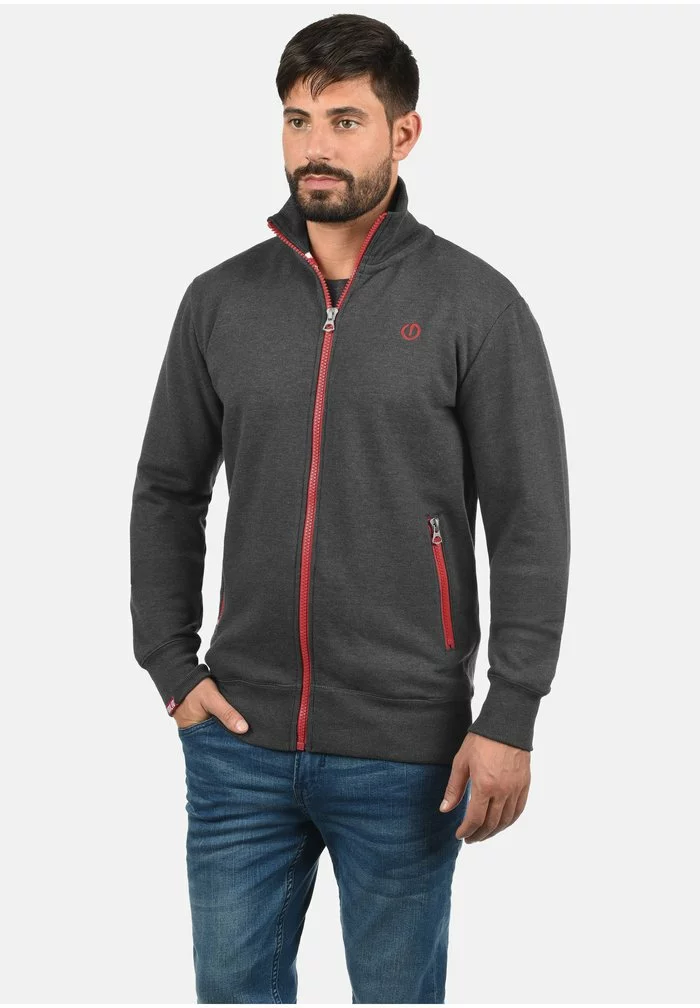 Solid SDBENNTRACK - Sweat à Capuche Zippé - Medium Grey 1 Solid SDBENNTRACK - Sweat à Capuche Zippé - Medium Grey