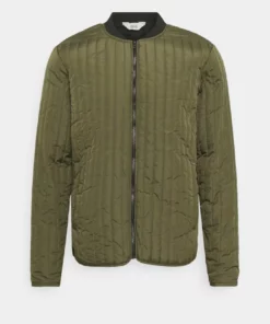 Solid Blouson Bomber - Ivy Green -Élégance Boutique a6f6cfa499f84ecf95bd0e6a5391fb87