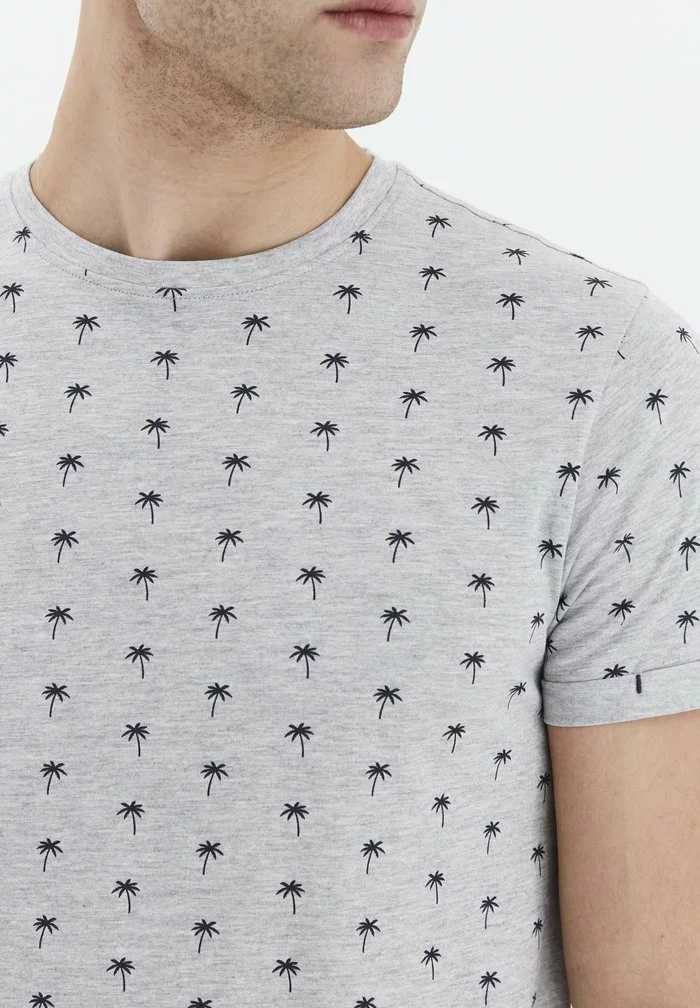 Solid SDJARVIS - T-shirt Imprimé - Light Grey 4 Solid SDJARVIS - T-shirt Imprimé - Light Grey – Image 4