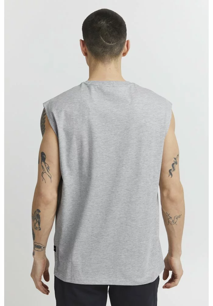 Solid Débardeur - Light Grey Melange 3 Solid Débardeur - Light Grey Melange – Image 3