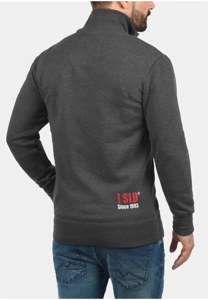 Solid SDBENNTRACK - Sweat à Capuche Zippé - Medium Grey 2 Solid SDBENNTRACK - Sweat à Capuche Zippé - Medium Grey – Image 2