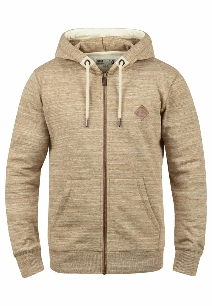 Solid SDCRAIG - Sweat à Capuche Zippé - Dune 4 Solid SDCRAIG - Sweat à Capuche Zippé - Dune – Image 4