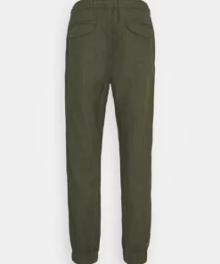 Solid SDTRUC CUFF LINEN - Pantalon Classique - Ivy Green -Élégance Boutique ad32b2f058084f659271b58fb633a591